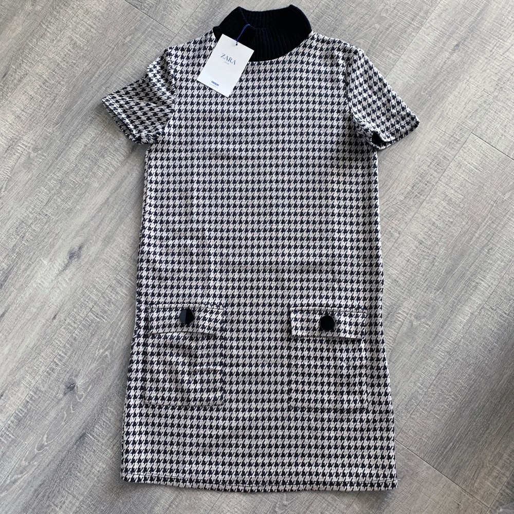 MOCK TURTLENECK DRESS